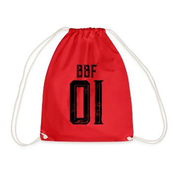 Bff 01 Beste Freunde - Turnbeutel - Rot - Vorne