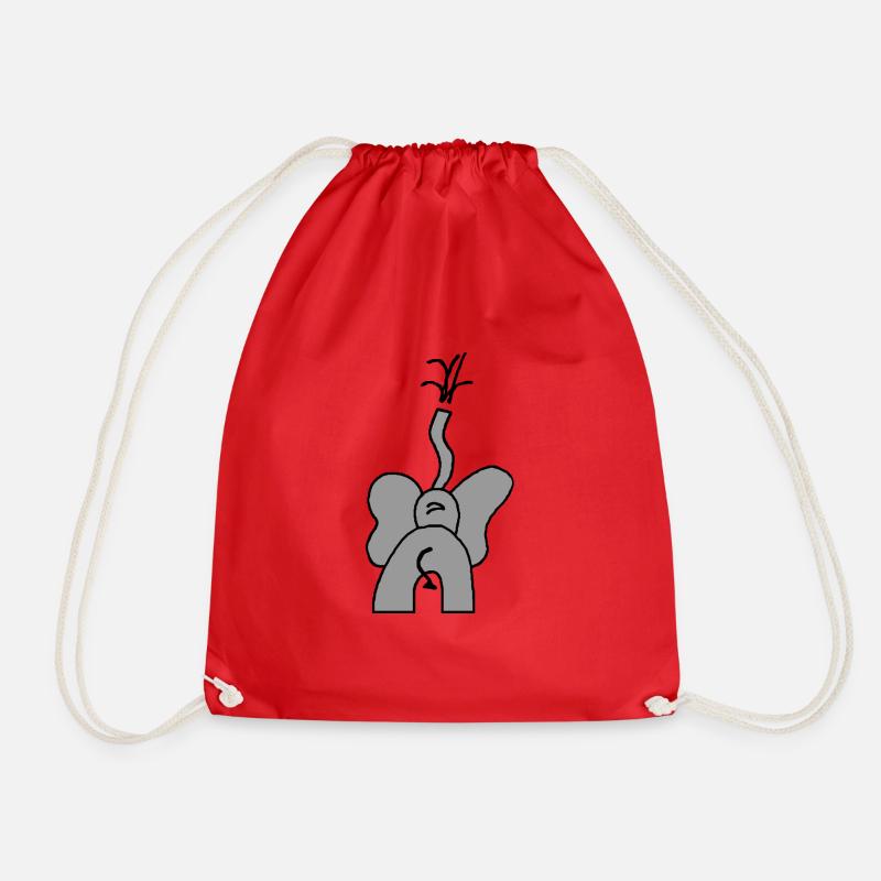 Elefant - Turnbeutel - Rot