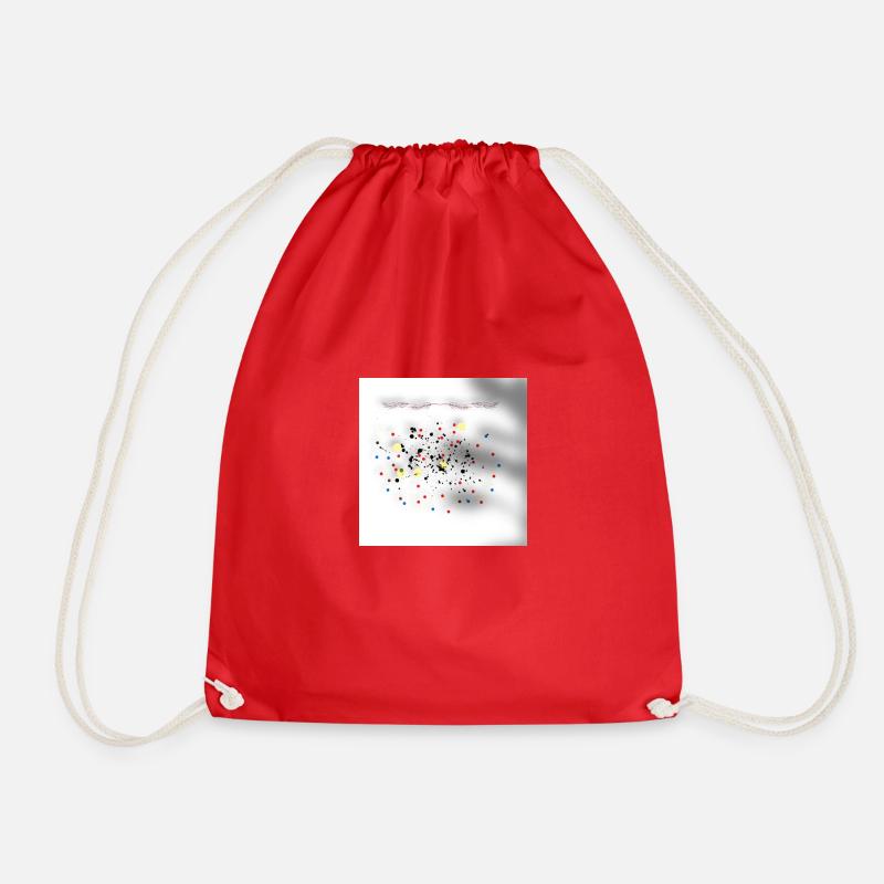 Rêve éveillé - Drawstring Bag - red