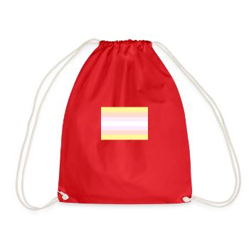 Pangender pride flag - Drawstring Bag - red - Front
