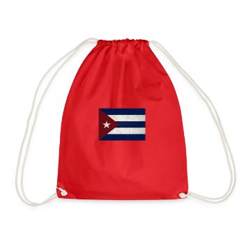Cuba - Drawstring Bag - red - Front