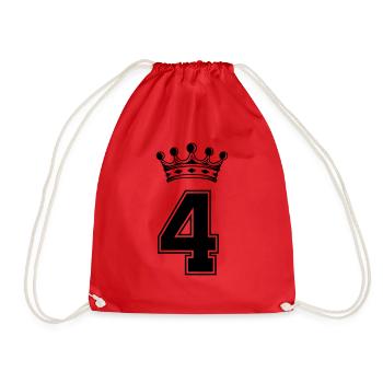 4 Couronne - Sac de sport léger - rouge - Devant