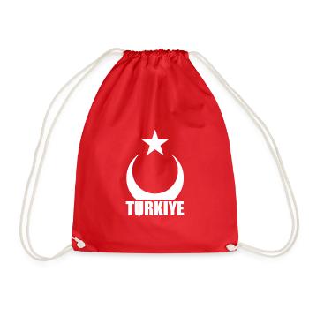 Türkei Flagge - Turnbeutel - Rot - Vorne