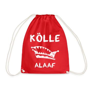 Karneval Köln - Kölle Alaaf - Turnbeutel - Rot - Vorne