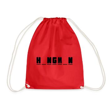 Hangman hngmn fast durchgespielt - Turnbeutel - Rot - Vorne