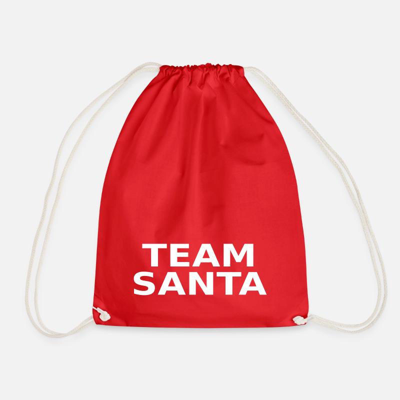 team santa -t1 - Turnbeutel - Rot