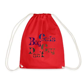 Big girls Don't Cry - Sac de sport léger - rouge - Devant