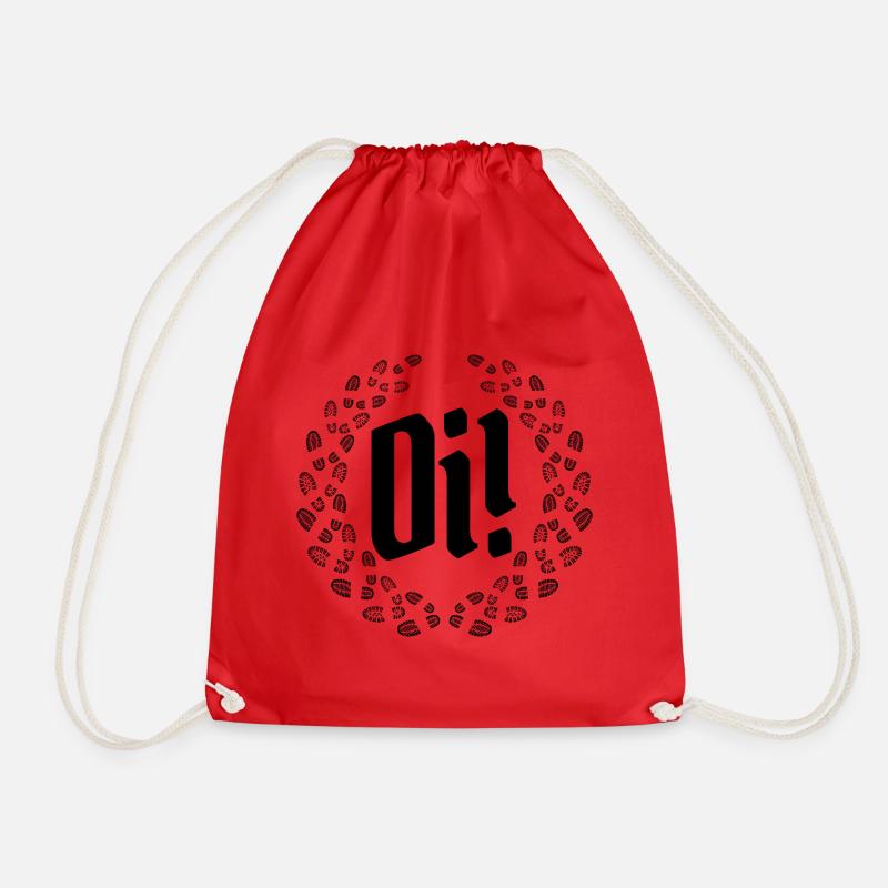 Oi! Oi! Oi! - Drawstring Bag - red