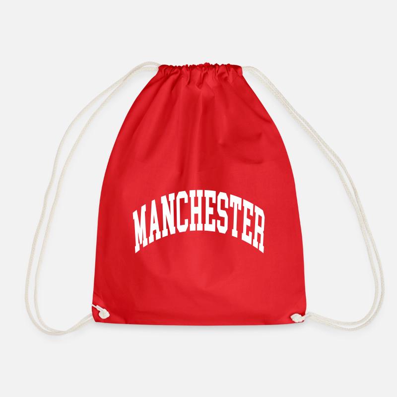 Manchester - Drawstring Bag - red
