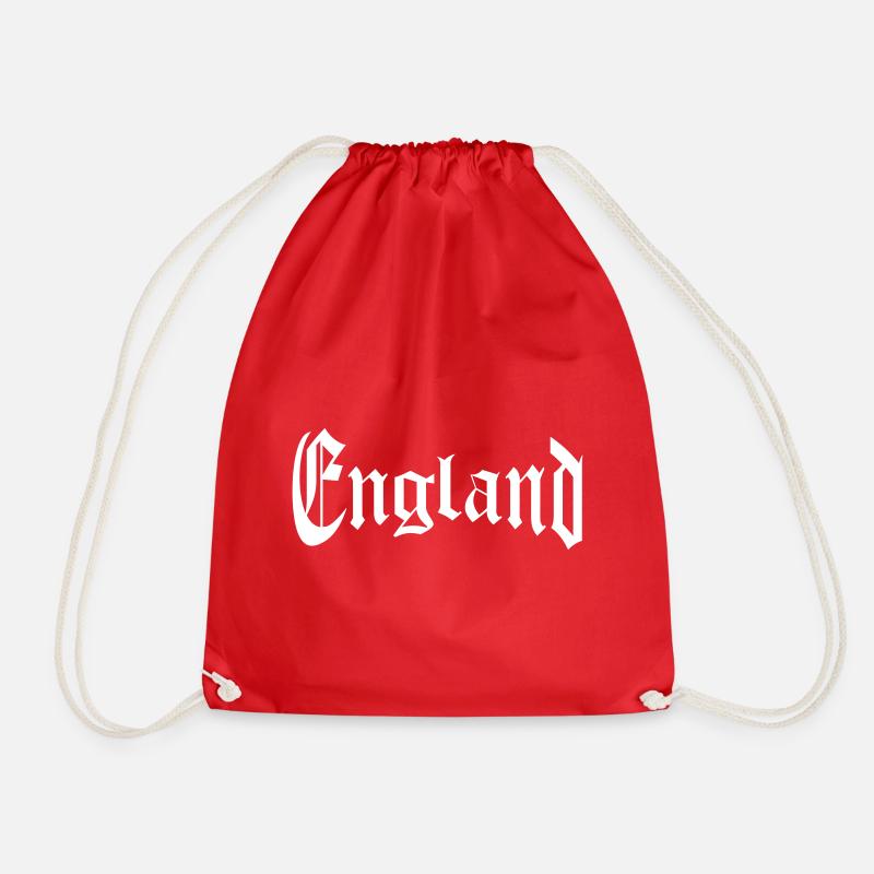 England - Drawstring Bag - red