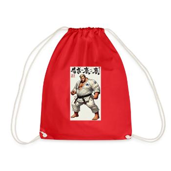 Finnish Karate MASTER - Drawstring Bag - red - Front