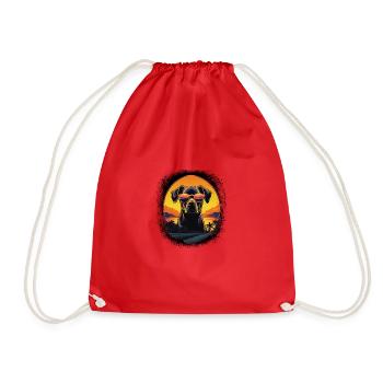 Joke Gift Idea Chihuahua Owner Animal Lover - Drawstring Bag - red - Front