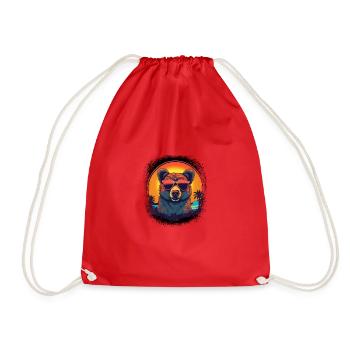 Drôle Citation Idée cadeau Idée cadeau Blagues Heureux Plaisir - Sac de sport léger - rouge - Devant