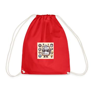 Smart Task Buddy - Drawstring Bag - red - Front