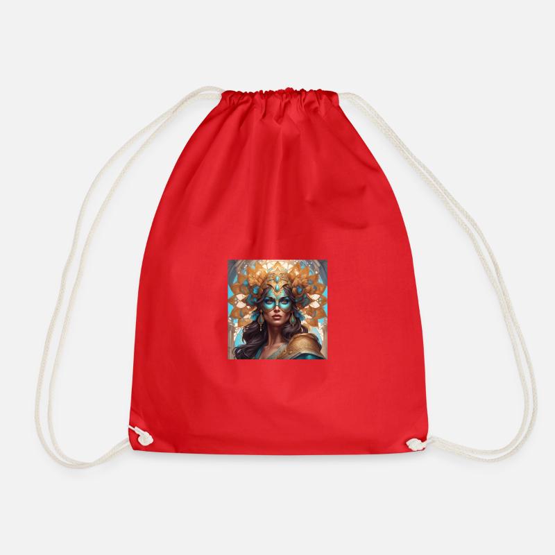 Mask - Drawstring Bag - red