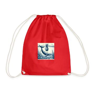Plongée aux baleines en mer - Sac de sport léger - rouge - Devant
