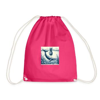Plongée aux baleines en mer - Sac de sport léger - fuchsia - Devant