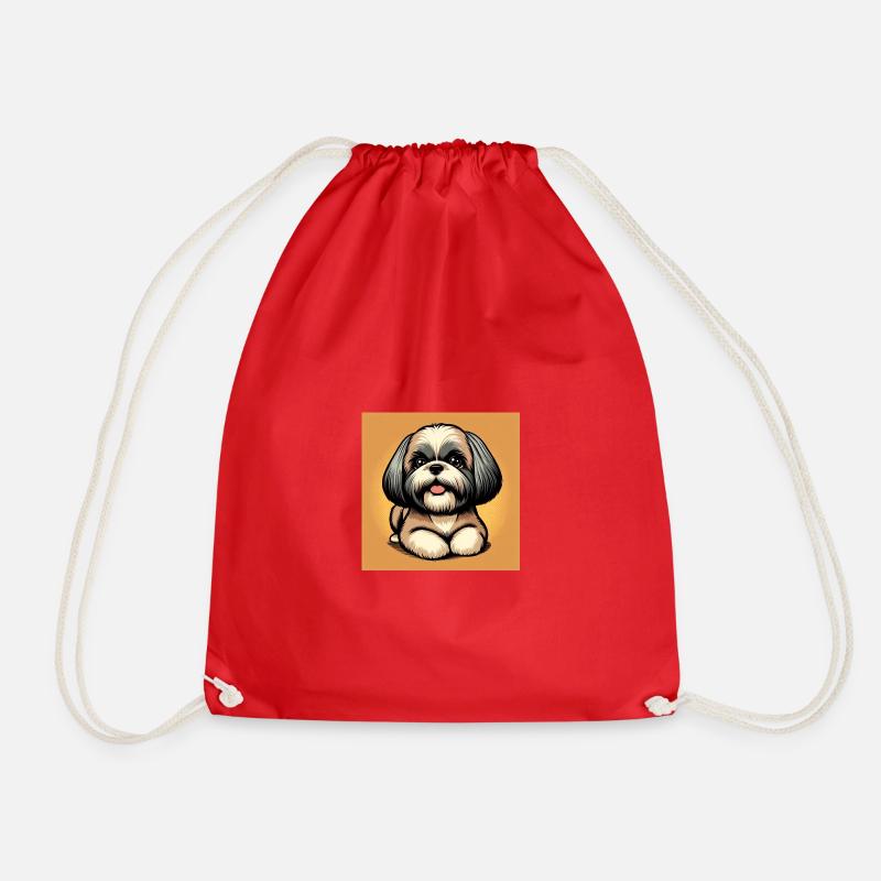 Pawsome Shih Tzu Delight - Turnbeutel - Rot