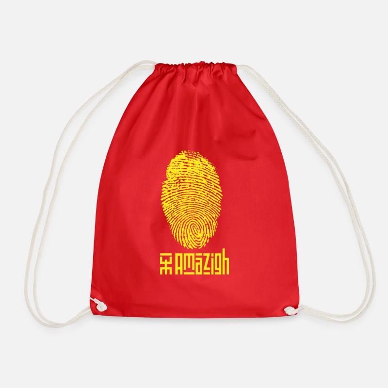 Amazigh - Drawstring Bag - red