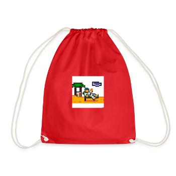 Astronaut - Drawstring Bag - red - Front