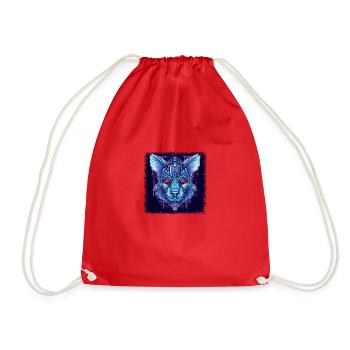 australia baby puns camisa para dormir geek - Drawstring Bag - red - Front