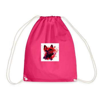 Bully Love - Drawstring Bag - fuchsia - Front