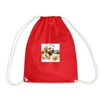 Labrador Retriever - Turnbeutel - Rot - Vorne
