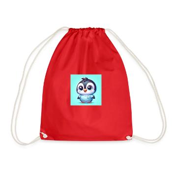 Penguins one - Drawstring Bag - red - Front