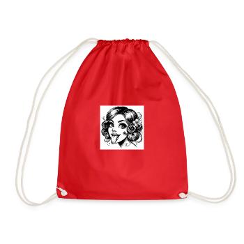 Comtesse qui tire la langue - Sac de sport léger - rouge - Devant