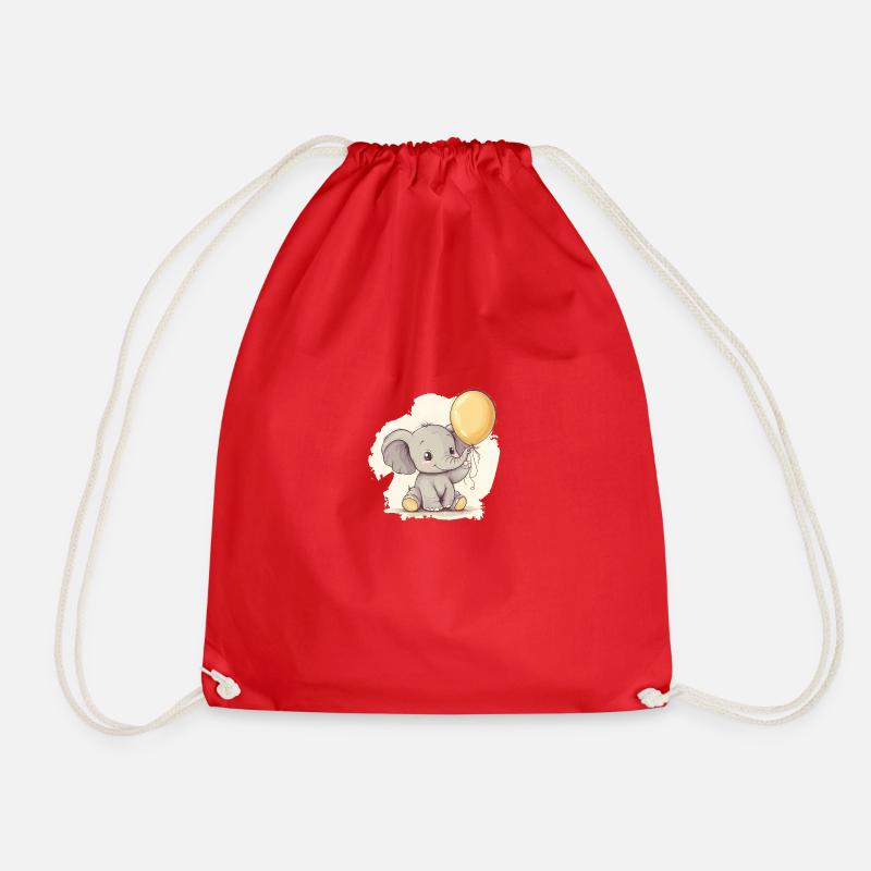 Bébé éléphant - Sac de sport léger - rouge
