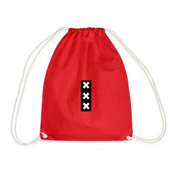 Amsterdam - Drawstring Bag - red - Front