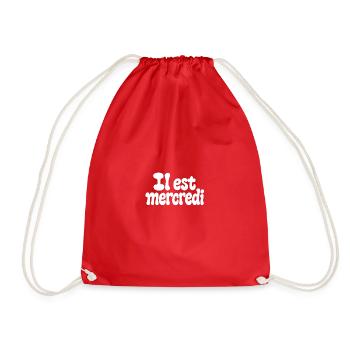 It's Wednesday – Meme Verity & Chelsea - Drawstring Bag - red - Front