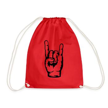 Logo Heavy Metal Hand Signal - Sac de sport léger - rouge - Devant