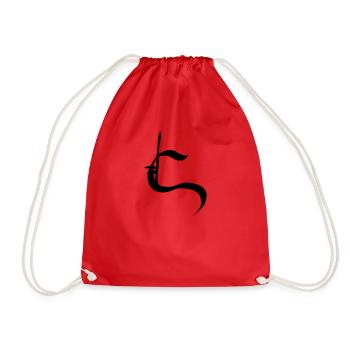 C - Drawstring Bag - red - Front