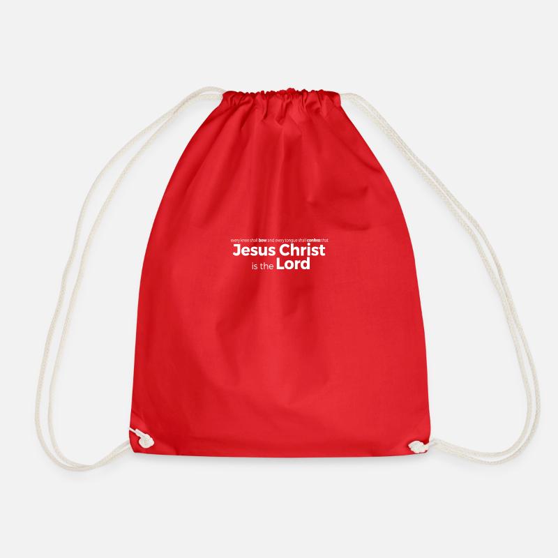 Jesus Christ - Drawstring Bag - red
