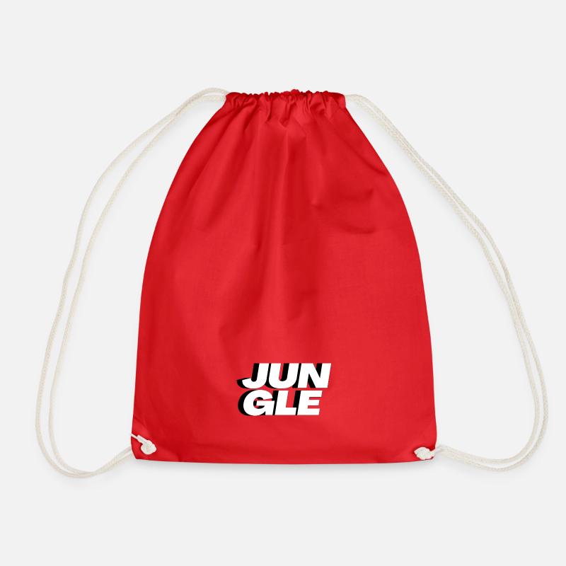 Jungle - Drawstring Bag - red