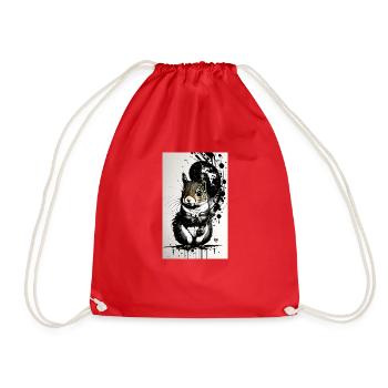 Écureuil mignon - Sac de sport léger - rouge - Devant