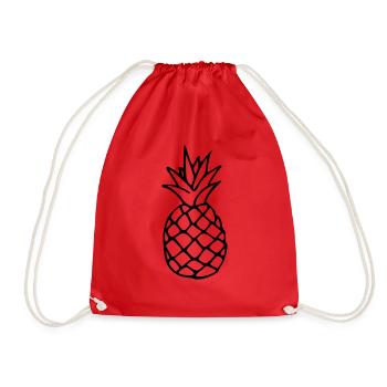 Ananas Funky - Sac de sport léger - rouge - Devant