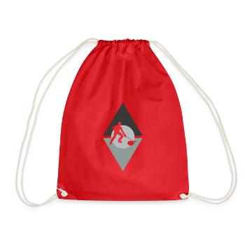 Curling Curling Team - Drawstring Bag - red - Front