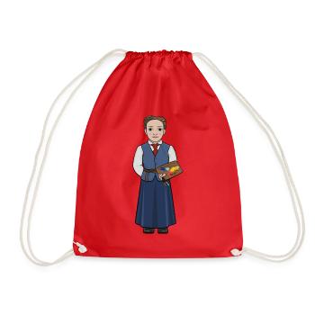 Hilma af Klint - Sac de sport léger - rouge - Devant