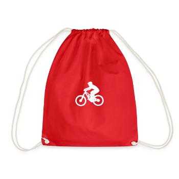 Fahrrad Bike Sport - Turnbeutel - Rot - Vorne