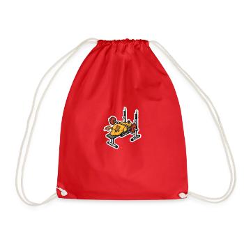 Bench Press Duckling - Drawstring Bag - red - Front