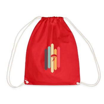 Paragliding Paragliding Adrenaline - Drawstring Bag - red - Front