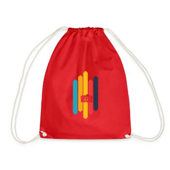 photographer photo shoot - Drawstring Bag - red - Front