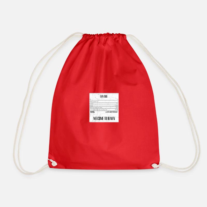 LIVE BILL 5 - Drawstring Bag - red