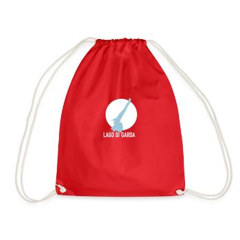 LAGO DI GARDA - Lake Garda - Drawstring Bag - red - Front