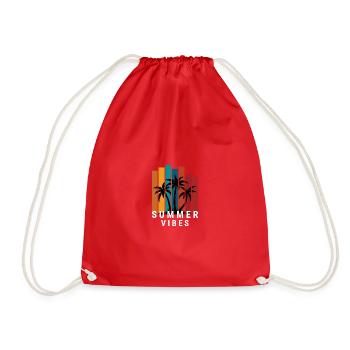 Summer Vibes - Summer, Sun, Sunshine - Drawstring Bag - red - Front