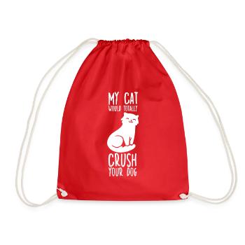 Mignon Chats Chemise Chat Propriétaire Femmes Chats - Sac de sport léger - rouge - Devant