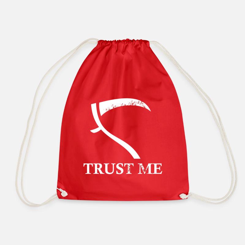 Gothic, EBM, Industrial, Tod, Death - Drawstring Bag - red