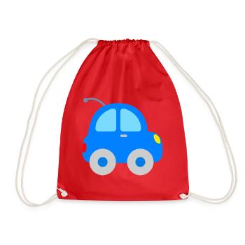 Car for children - Drawstring Bag - red - Front
